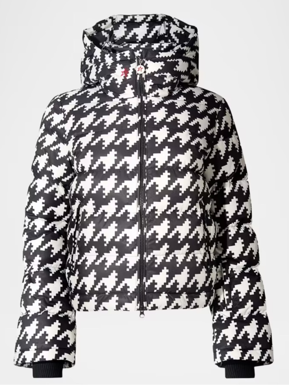 Women’s Perfect Moment Black & White Houndstooth Puffer Jacket